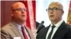 Američki ambasador na Kosovu Džefri Hovenije i predsednik Srpske liste Goran Rakić (Foto: US Embassy Berlin/RFERL)