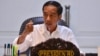 Presiden Joko Widodo dalam rapat kabinet mengenai Densus Tipikor Polri di Jakarta, 24 Oktober 2017. 