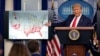 President Donald Trump calls for questions during a news conference at the White House, July 23, 2020.