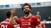 Mohamed Salah célèbre son but lors du match contre West Bromwich, 21 avril 2018. (Twitter/FC Liverpool)