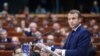 Французький президент Еммануель Макрон у Страсбурзі в Парламентській асамблеї Ради Європи говорив про активізацію зусиль задля припинення конфліктів у Європі. 1 жовтня 2019 р.