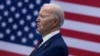 US President Joe Biden looks on before speaking about the costs of living during an address at the YMCA Allard Center March 11, 2024, in Goffstown, New Hampshire. (Photo by Brendan Smialowski / AFP)