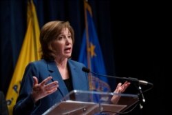 Director of the Center for the National Center for Immunization and Respiratory Diseases (NCIRD) Dr. Nancy Messonnier speaks about the public health response to the outbreak of the coronavirus, Washington, Jan. 28, 2020.