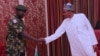 Shugaba Buhari na Najeriya tare da babban hafsan sojojin Najeriya Tukur Buratai