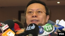 陆委会主委王郁琦 (美国之音申华拍摄）