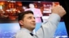 უკრაინის არჩევნები: კომიკოსი "შოკოლადის ხელმწიფის" წინააღმდეგ