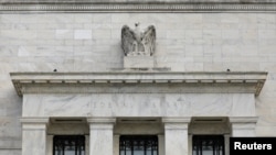 FILE - The Federal Reserve building is pictured in Washington, DC, Aug. 22, 2018.