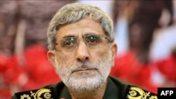 A picture from the office of Iran's Supreme Leader Ayatollah Ali Khamenei, Jan. 3, 2020, shows the new head of the Islamic Revolutionary Guards Esmail Qaani, who was appointed after Qassem Soleimani was killed in a U.S. strike in Baghdad.